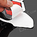 Protective Fish Bone Style Motorcycle Oil Tank Sticker - Red + Grey + Black
