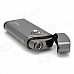 ZB-523 Electric Induction Stainless Steel Windproof Butane Jet Lighter - Dark Grey (1 x 27A)