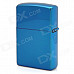 Key Of My Heart Pattern Windproof Zinc Alloy Kerosene Oil Lighter - Blue