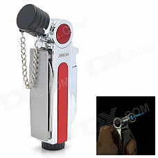 4-in-1 Multi-Functional Windproof Butane Jet Lighter w/ Scissor / Knife / Bottle Opener - Red