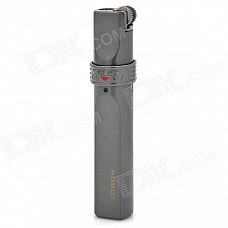 JOBON ZB-633 Fashion Windproof Stainless Steel Butane Jet Light - Deep Grey