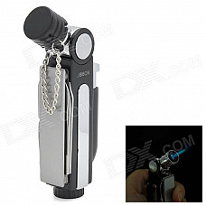 4-in-1 Multi-Functional Windproof Butane Jet Lighter w/ Scissor / Knife / Bottle Opener - Black