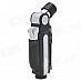 4-in-1 Multi-Functional Windproof Butane Jet Lighter w/ Scissor / Knife / Bottle Opener - Black