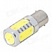 1156 10W 900lm 5-LED White Light Car Brake Lamp (10~30V)