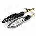 Waterproof 1.2W 100lm 30-LED Yellow Light Motorcycle Steering Signal Lamp (2 PCS / 12V)