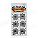 Special Decorative 6-Bullet Hole Style Car Sticker - Grey