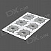 Special Decorative 6-Bullet Hole Style Car Sticker - Grey