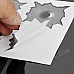 Special Decorative 6-Bullet Hole Style Car Sticker - Grey