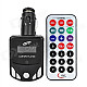 1.1" LCD Car MP3 Player FM Transmitter with Remote Controller - Black (12~24V)