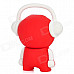 MUP16G Cute Cartoon Figure USB Flash Drive - Red + White (16GB)