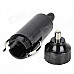 DC 12V Car Cigarette Lighter Plug Adapter - Black (2 PCS)