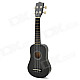 William AJ012 Mini Handheld 21" 4-String Ukulele Guitar - Black