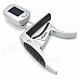 FZONE FCT-80 Universal 1.1'' LCD Aluminum Tuner / Capo - Silver (1 x CR2032)