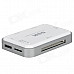 SSK SCRM056 USB 3.0 5Gbps High-Speed Multifunctional Card Reader - White + Silver Grey (Max 64GB)