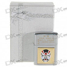 Chinese Masks Style Oil Lighter with Gift Box