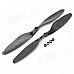 10 x 4.5 Carbon Fiber CW / CCW Propellers for Multi-axis R/C Airplane - Black (2 Pairs)
