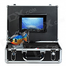 GSY8000ADVR 7" TFT Underwater Fish Finder Video Camera DVR Luxury Set w/ 20m Cable / Case - Black