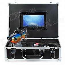 GSY8000 7" Color TFT Underwater Fish Finder Video Camera Luxury Set w/ 20m Cable / Case - Black