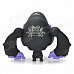 PVC Angry Chimpanzee Display Doll Toy - Black + Purple