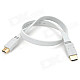 1080P HDMI 1.4 Male to Male Support 3D Function Cable - White (44cm)