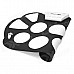 W758 Portable Flexible Plastic Roll-up Drum Kit - Black + White (2 x AA)