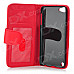 Protective Flip-Open PU Leather Case for Ipod Touch 5 - Red