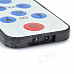 Mini Universal TV Remote Controller Keychain - Black + Beige (1 x CR2025)