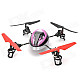 WLtoys 2.4G UFO 4-CH Remote Control Airplane - Purple + Black + Silver + Red (AA Battery)