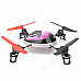 WLtoys 2.4G UFO 4-CH Remote Control Airplane - Purple + Black + Silver + Red (AA Battery)