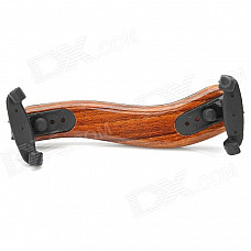 Elegant Maple + Nylon + Rubber Adjustable Shoulder Rest for Violin - Khaki + Black