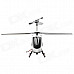 Udi U12A Rechargeable 3.5-CH 2.4GHz Radio Controlled R/C Helicopter w/ Gyro / Camera - Black + White