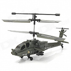 Udi U803 Rechargeable 3.5-CH IR Remote Controlled R/C Helicopter with Gyro - Army Green