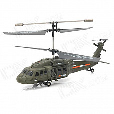 Udi U811 Rechargeable 3.5-CH IR Remote Controlled R/C Helicopter with Gyro - Army Green