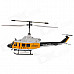 Udi U5 Rechargeable 3.5-CH 27.145MHz Radio Control R/C Helicopter with Gyro - Yellow + White + Black