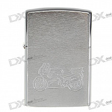 Motorbike Style Silver Oil Lighter