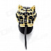 KS-S006 Cat Style Fashionable In-Ear Earphones - Black + Yellow (3.5mm Plug / 119cm)