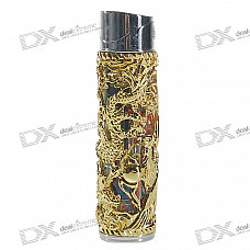 Chinese Dragons Butane Lighter with LED Light Effects