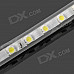 72W 4000lm 7000K 300-SMD 5050 LED White Light Strip - Transparent (220V / EU Plug / 500cm)