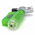 593B Windproof Plastic Butane Jet Torch Lighter - Green + Silver