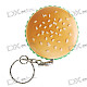 Hamburger Shaped Butane Lighter Keychain (Assorted Color)