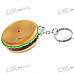 Hamburger Shaped Butane Lighter Keychain (Assorted Color)