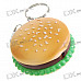 Hamburger Shaped Butane Lighter Keychain (Assorted Color)