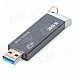 SSK SFD223 High Speed USB 3.0 Flash Drive - Grey + Silver (64GB)