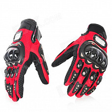 PRO-BIKER MCS-01A Motorcycle Racing Full-Finger Protective Gloves - Red + Black (Size XL / Pair)