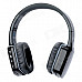 BH260 Folding Bluetooth v2.1 Stereo Headphones w/ Microphone - Black + Grey