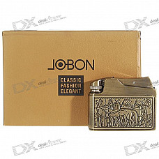 Jobon Oil Lighter with Flints and Protective Hard Case