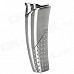 HONEST BCZ147-2 Stainless Steel Cavel Shaped Windproof Butane Lighter - Silver