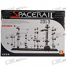 SpaceRail DIY Physics Space Ball Rollercoaster with Powered Elevator (16000mm Rail)