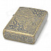 Auspicious Clouds Style Zinc Alloy Fuel Oil Lighter - Bronze