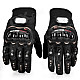 PRO-BIKER MCS-01A Skid-Proof Full Finger Motorcycle Racing Gloves - Black (Pair / M-Size)